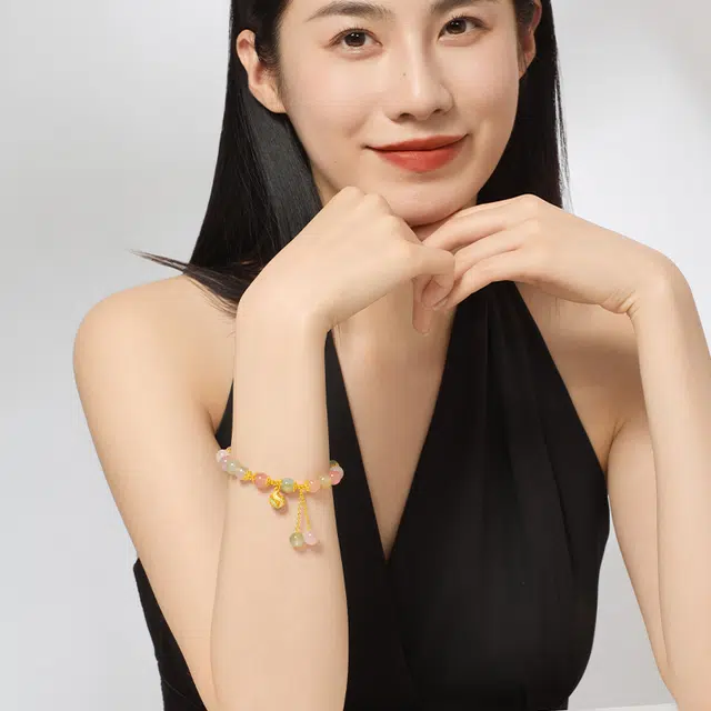 周大生 绣球 时尚百搭#好运 玛瑙 手串 女款