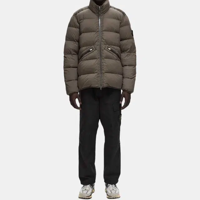 Stone Island FW24 Slim Zip Jacket Light Brown