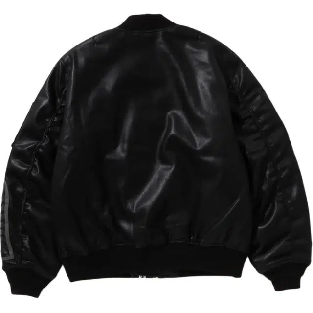 A Bathing Ape FW25 Shark Leather Flight Jacket