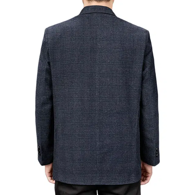 老爷车 男装秋冬季格子商务经典低调百搭时尚奢华外套西装 男款