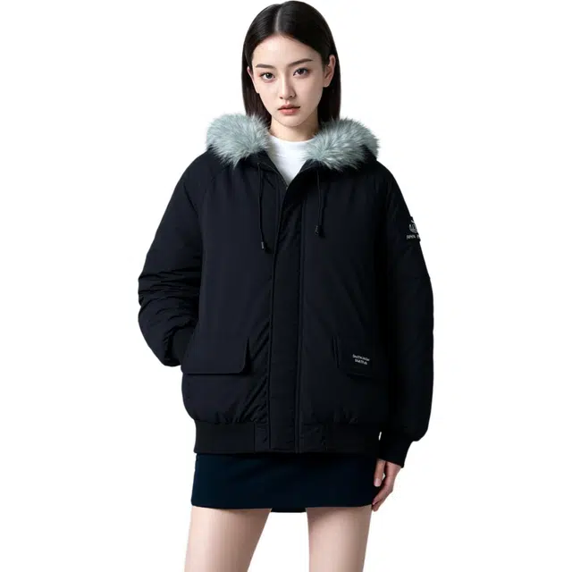 思蓓儿 工装时尚经典保暖舒适休闲简约派克风情侣棉衣棉服 男女同款