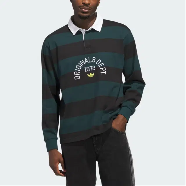 adidas originals SS25 DEPT. STRIPED Polo