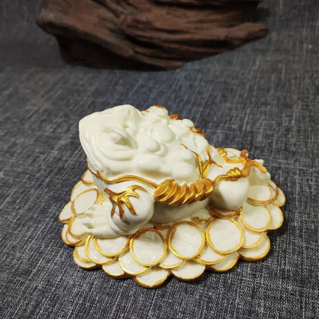 爵倾 招财金蟾 象牙果 把件 男女同款情侣款