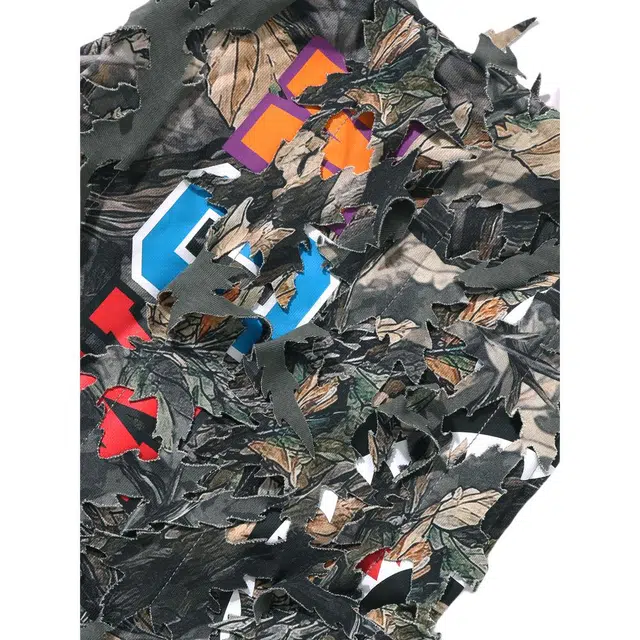 A BATHING APE TREE EDGE CAMO Shark Zip Hoodie