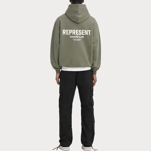 REPRESENT Hoodie Olive