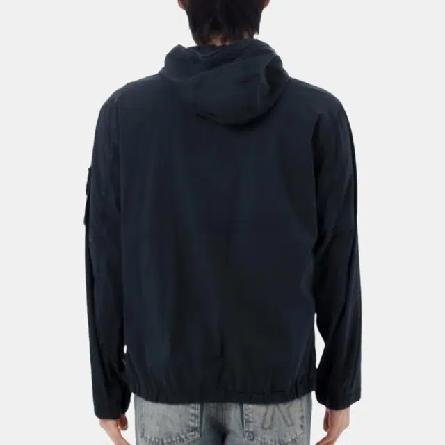 Stone Island Navy Hooded Zip Jacket