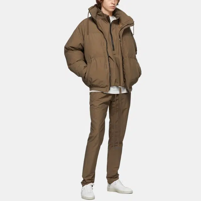 Fear of God Essentials FW20 Down Jacket Brown