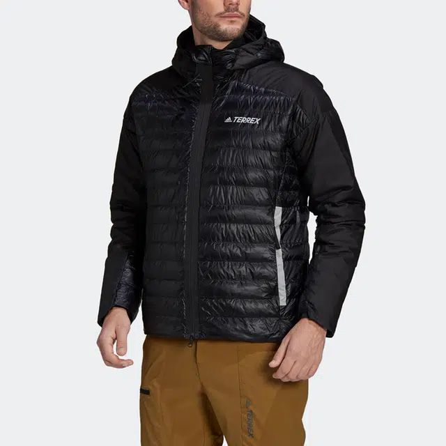 adidas Myshelter Down Hooded Jacket Logo