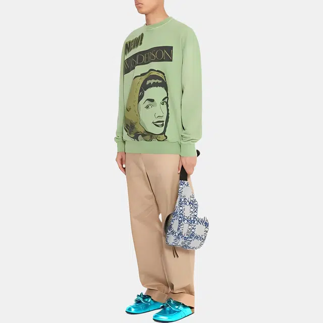 JW Anderson Logo Crewneck Green