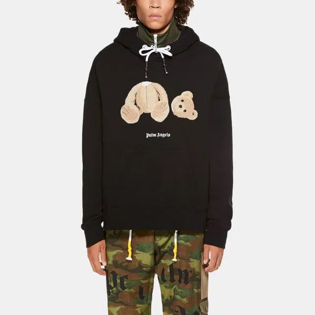 Palm Angels Classic Cartoon Hoodie Black