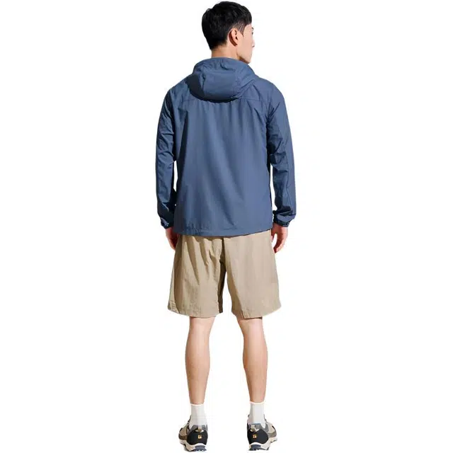 探路者 舒适透气防紫外线防泼水防晒服 男款 沥青蓝