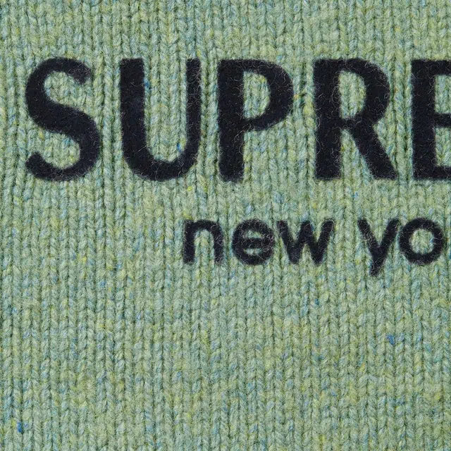 Supreme Flocked Logo Sweater