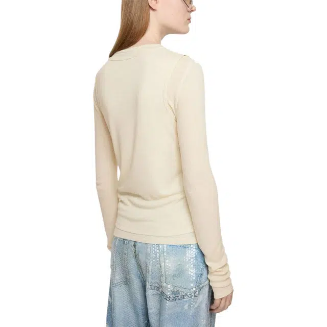 Acne Studios Double-Layered Long Sleeve Logo T