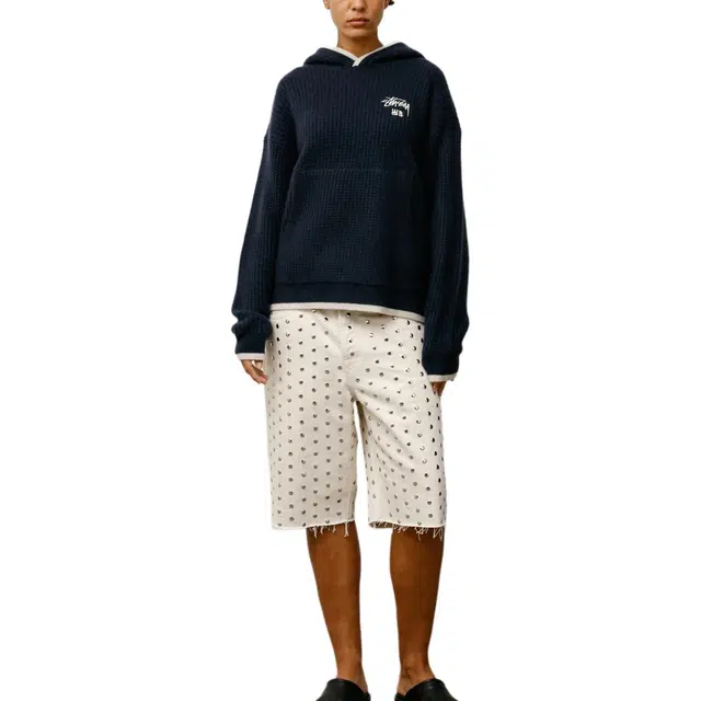 Stussy Wales Bonner FW25 CASHMERE HOODIE logo