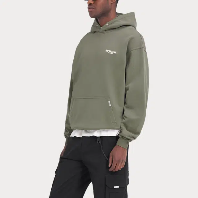 REPRESENT Hoodie Olive