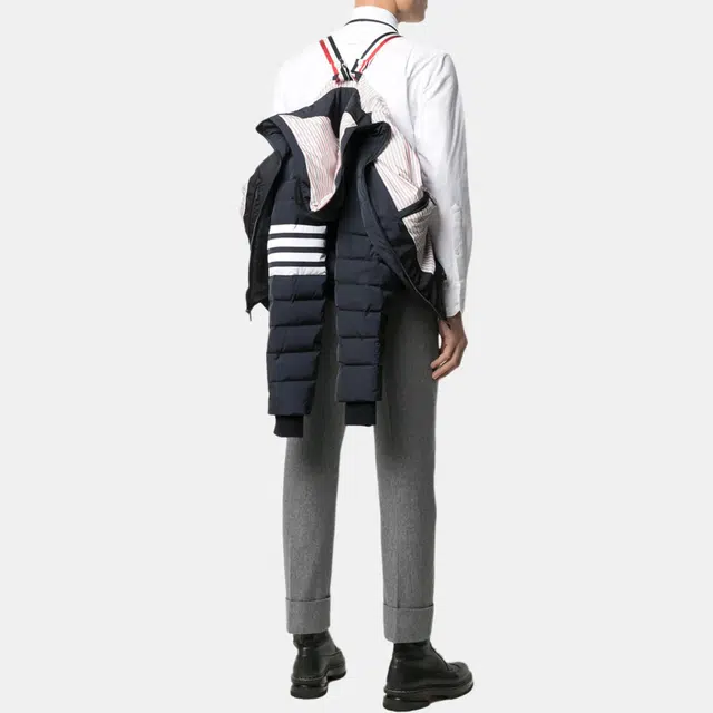 Thom Browne Hooded Jacket Navy