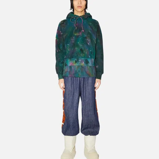 Acne Studios Face Hoodie Green