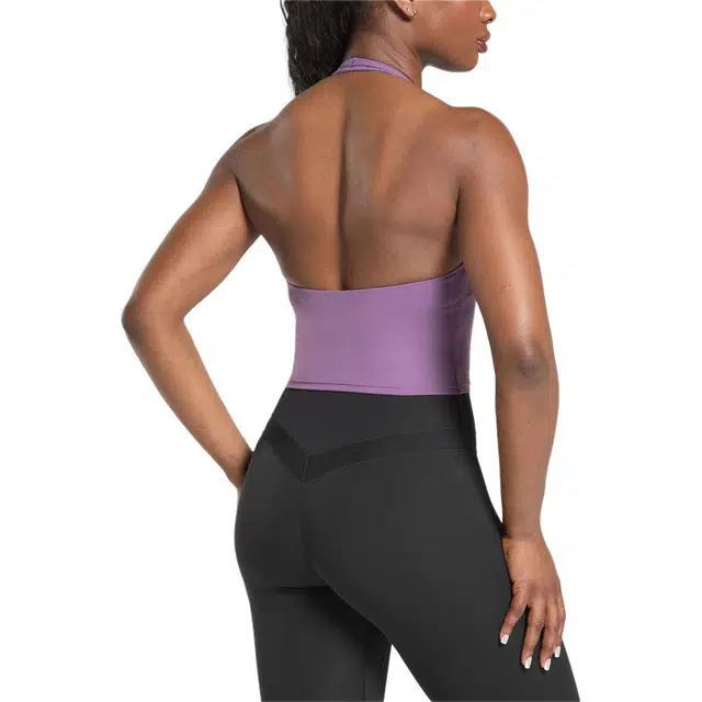 GYMSHARK Halter Neck Cami with Shelf Logo