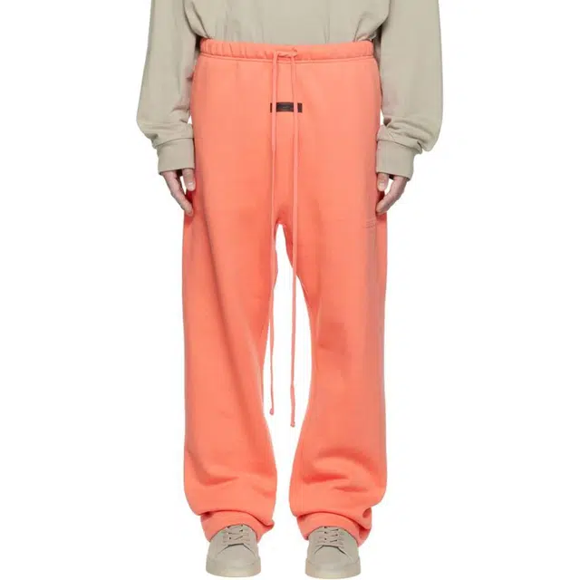 Fear of God Essentials FW22 Relaxed Sweatpant Coral Logo