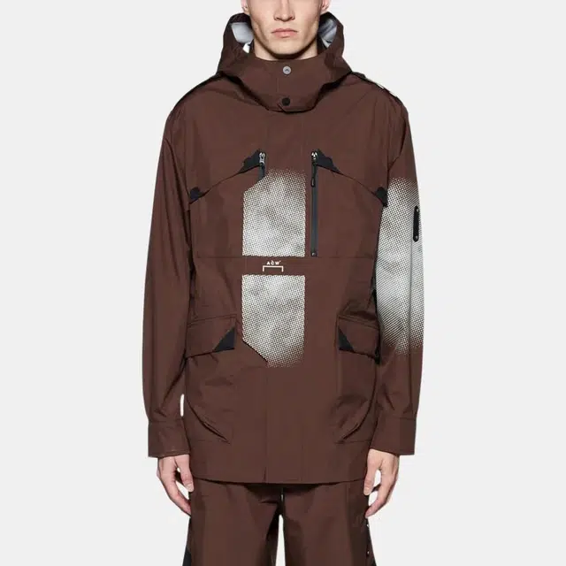 A-COLD-WALL* FW22 Gradient Print Zip Hoodie Brown