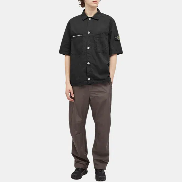 Stone Island FW24 Black Short Sleeve Shirt