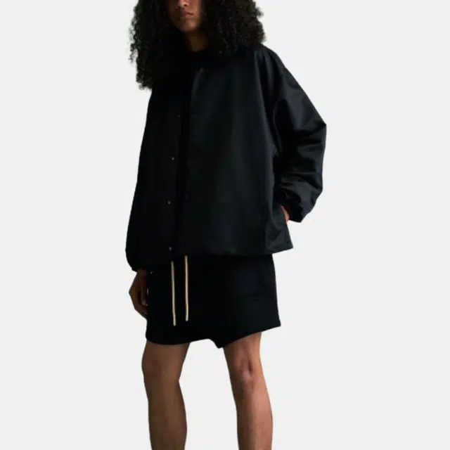 Fear of God Essentials Coaches Jacket Jet Black
