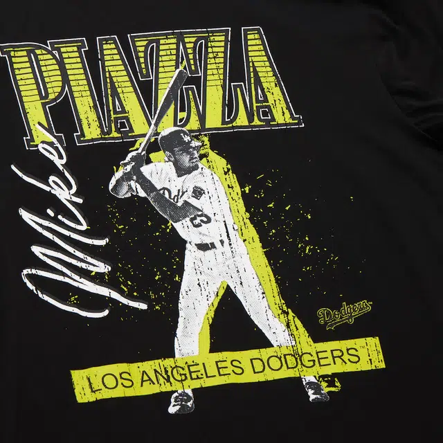 Mitchell Ness x MLB Piazza Los Angeles Dodgers Neon Pop Player T