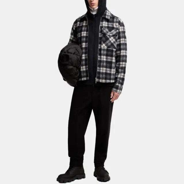 Moncler Long Sleeve Tartan Shirt