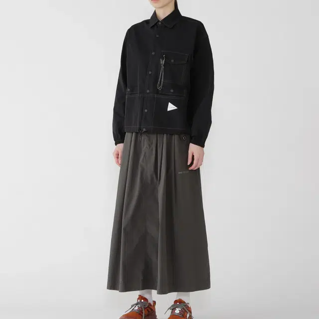 and wander FW25 crinkled nylon shirts jacket