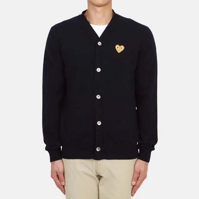 CDG Play Cardigan Blue