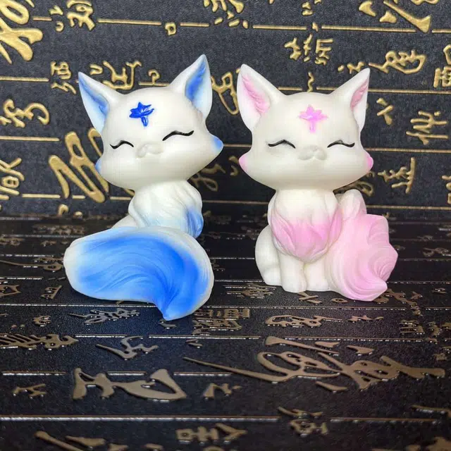 爵倾 左右狐狸（彩绘） 象牙果 菩提 男女同款情侣款