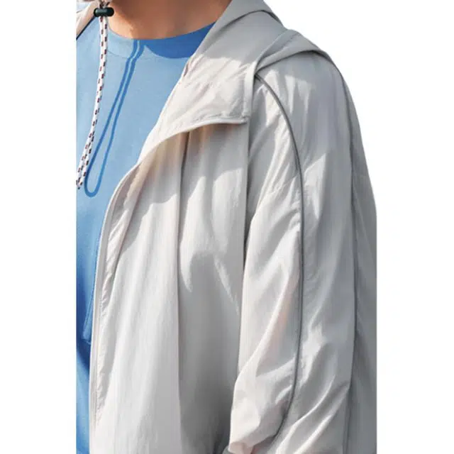 森马 户外骑车轻量凉感三防连帽防晒服 男款