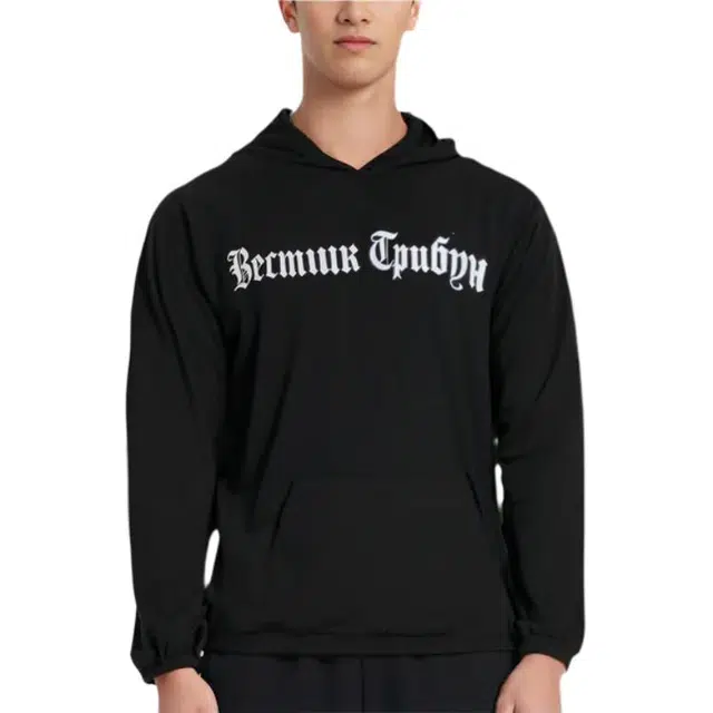 YEEZY FW24 BLACK DOGS HOODIE logo
