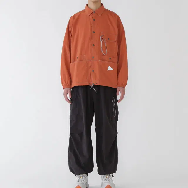 and wander FW25 crinkled nylon shirts jacket