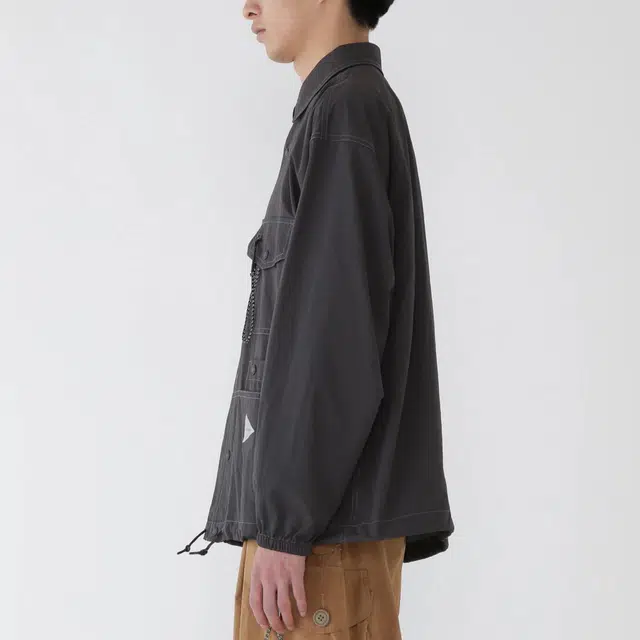 and wander FW25 crinkled nylon shirts jacket
