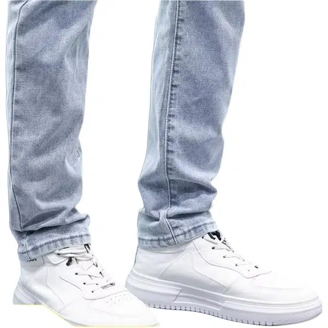 一碗士多 美式潮牌男士夏季修身弹力百搭长牛仔裤 男款