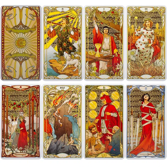 Golden Art Nouveau Tarot