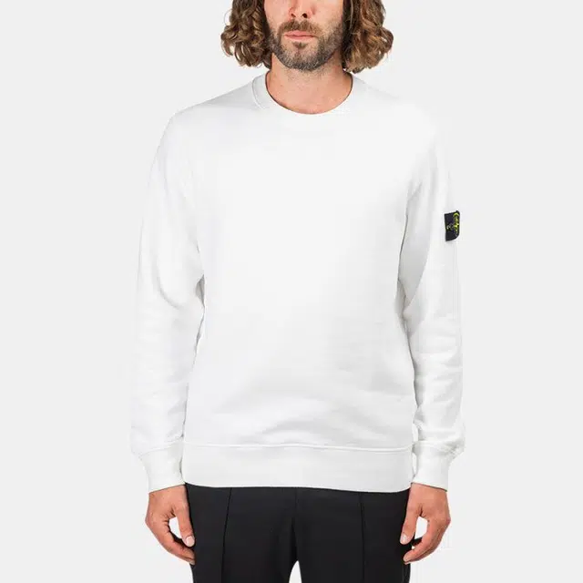 Stone Island Crewneck Sweatshirt White
