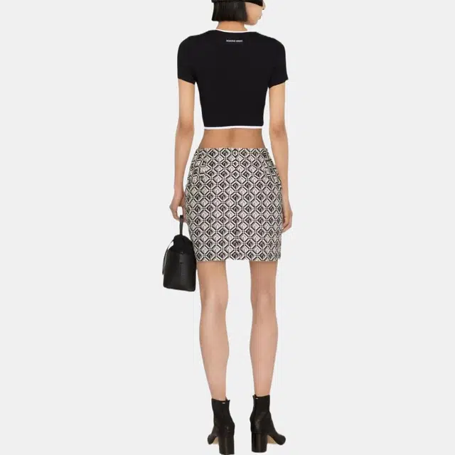 Marine Serre SS23 Black Tee