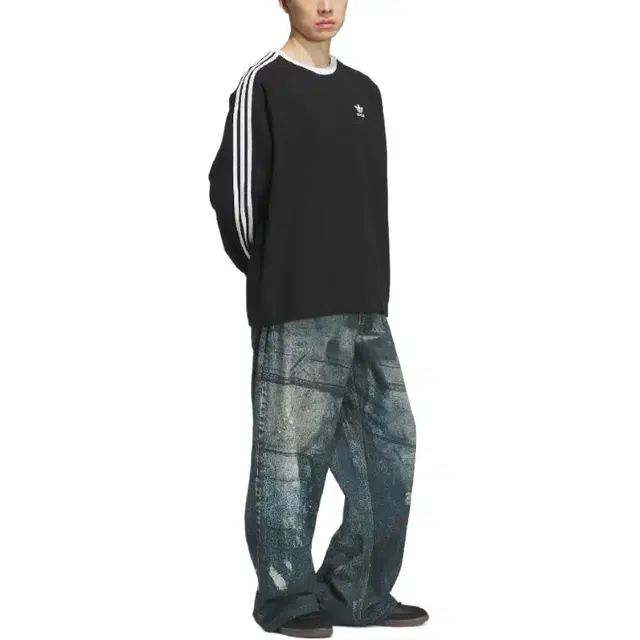 adidas originals FW25 TEAM PRINT DENIM TROUSERS