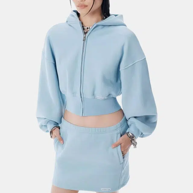 Alexander Wang SS25 Hoodie Light Blue