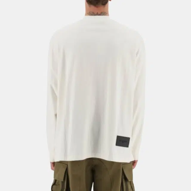 WE11DONE Logo Print Rainbow Crewneck Sweatshirt