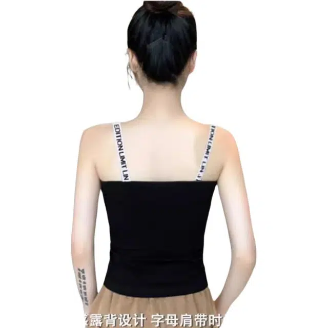 欧迪芬 轻盈时尚无袖舒适百搭修身设计感性感设计甜美紧身显瘦内搭宽松薄款上衣背心 女款