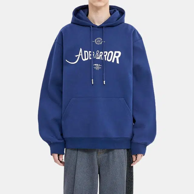 ADER ERROR FW22 Printed Hoodie Blue