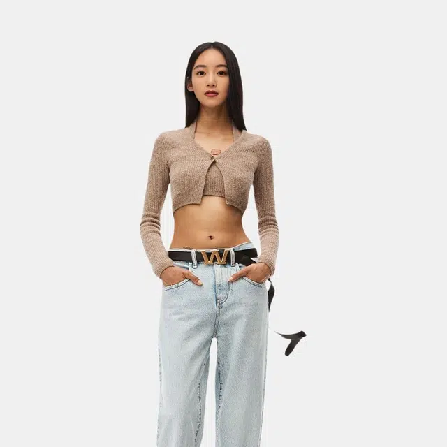 Alexander Wang FW22 Brown Cashmere Sweater