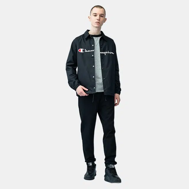 Champion Coach Jacket Black