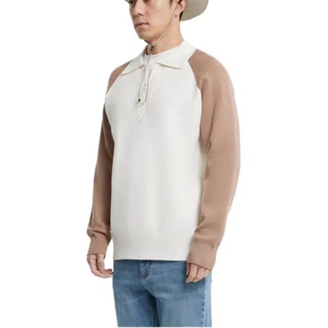 美特斯邦威 舒适套头纯色毛衣 男女同款