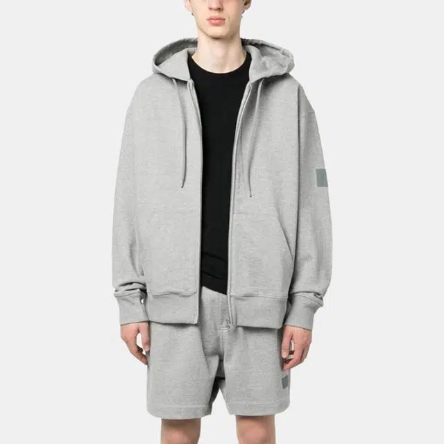Y-3 FT Zip Hoodie Light Grey