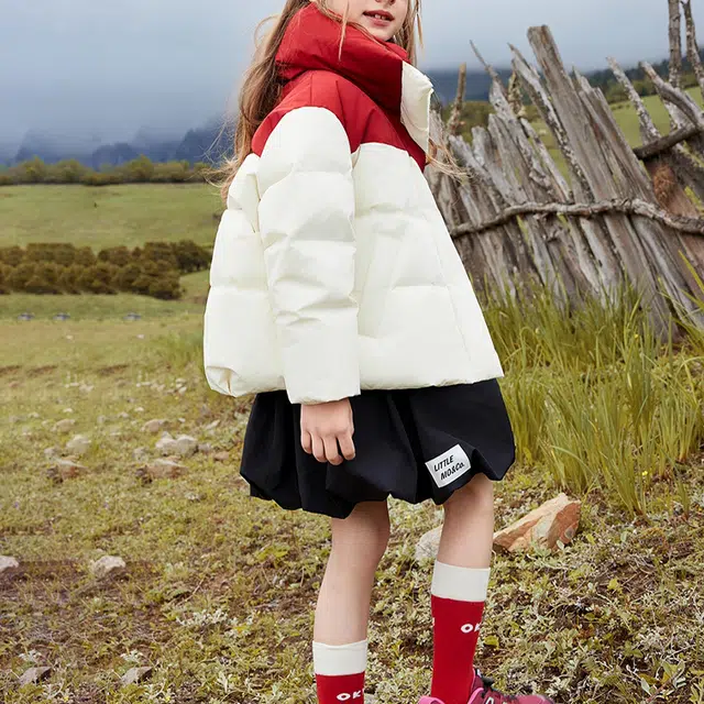 鸭鸭 云朵系列 柔软简约保暖羽绒服 青少年