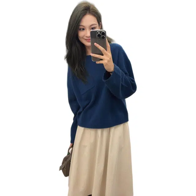 美洋 羊绒羊毛混纺圆领毛衣 女款